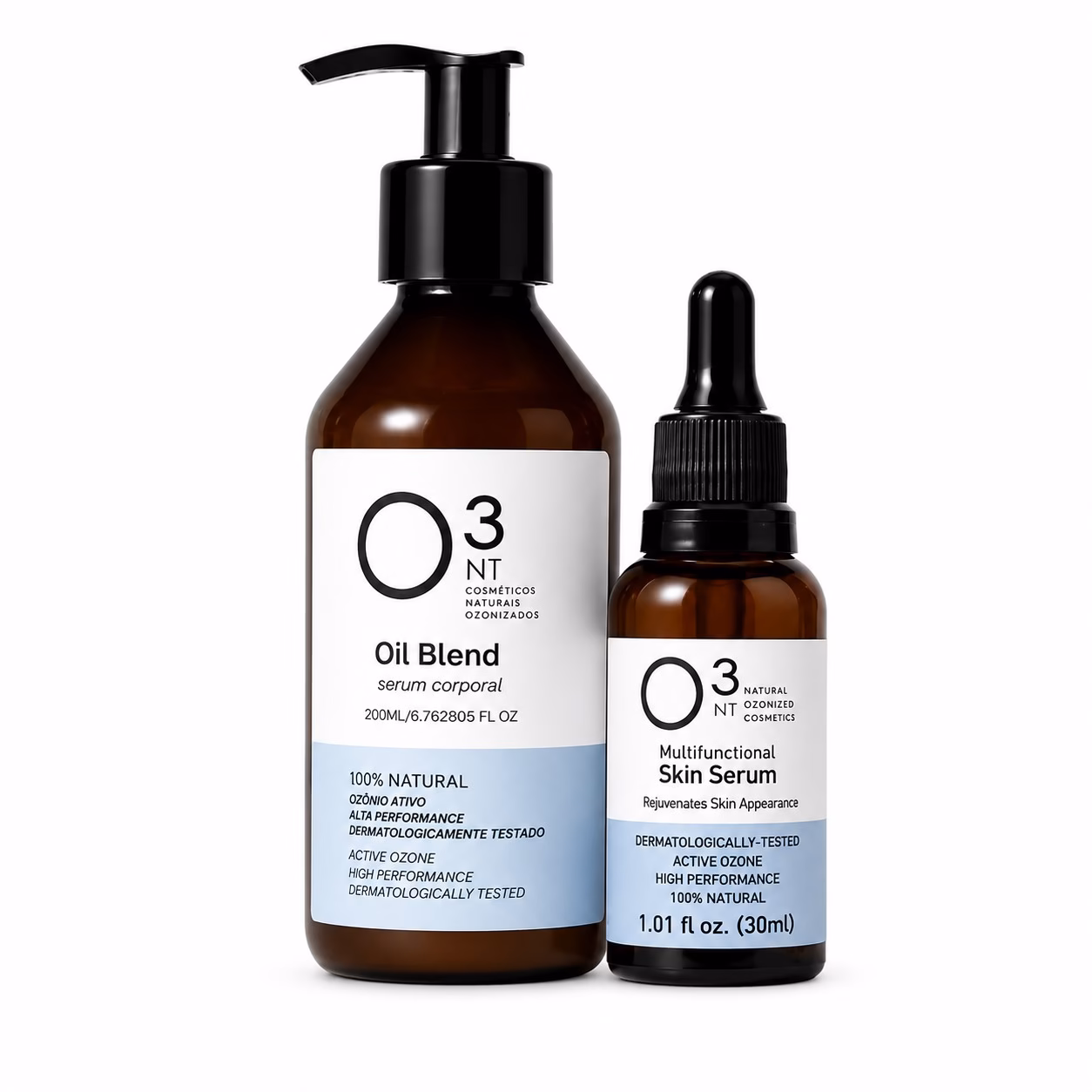 Kit Skin O3NT: Oil Blend + Skin Sérum Multifuncional