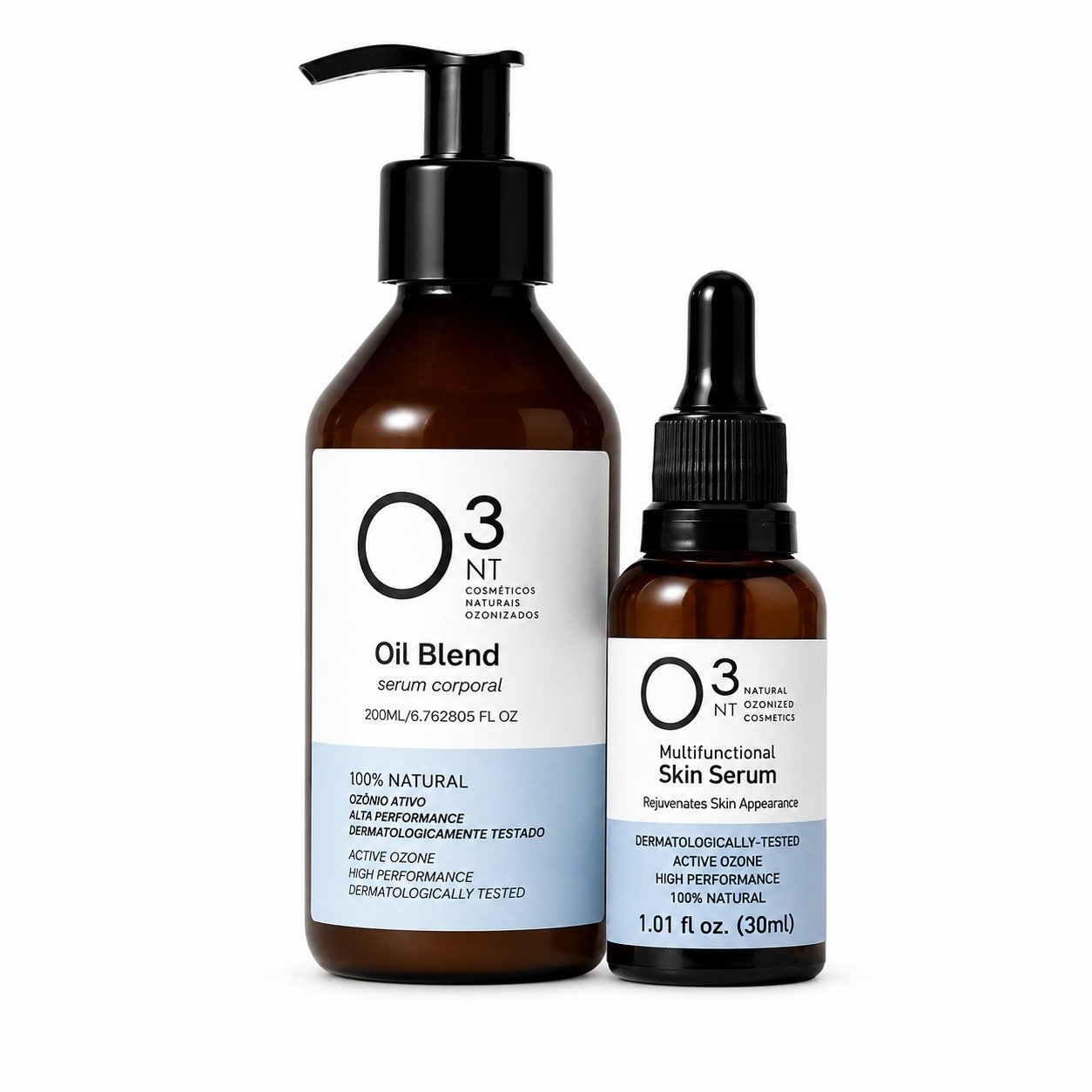 Kit Skin O3NT: Oil Blend + Skin Sérum Multifuncional