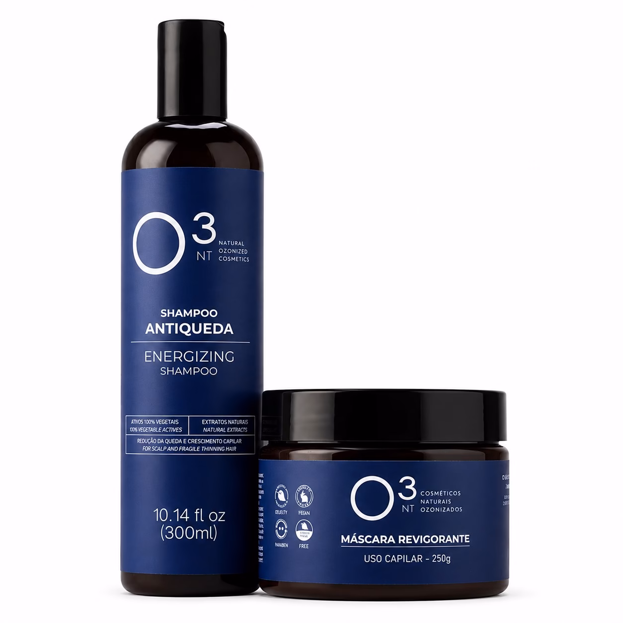Kit Hair Care O3NT: Shampoo Antiqueda + Máscara Revigorante