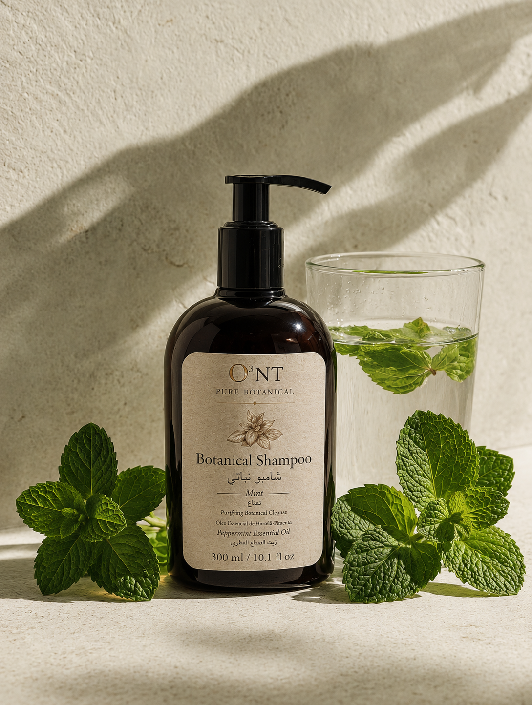 Shampoo de Menta com folhas