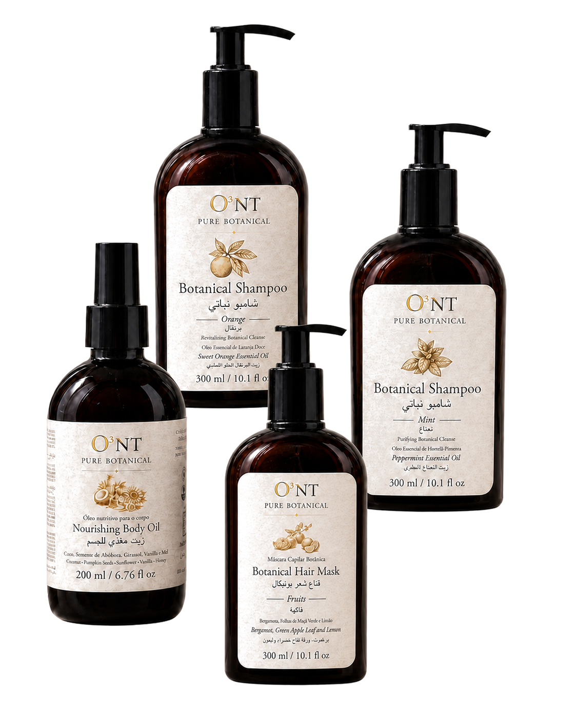 Linha completa O3NT Pure Botanical